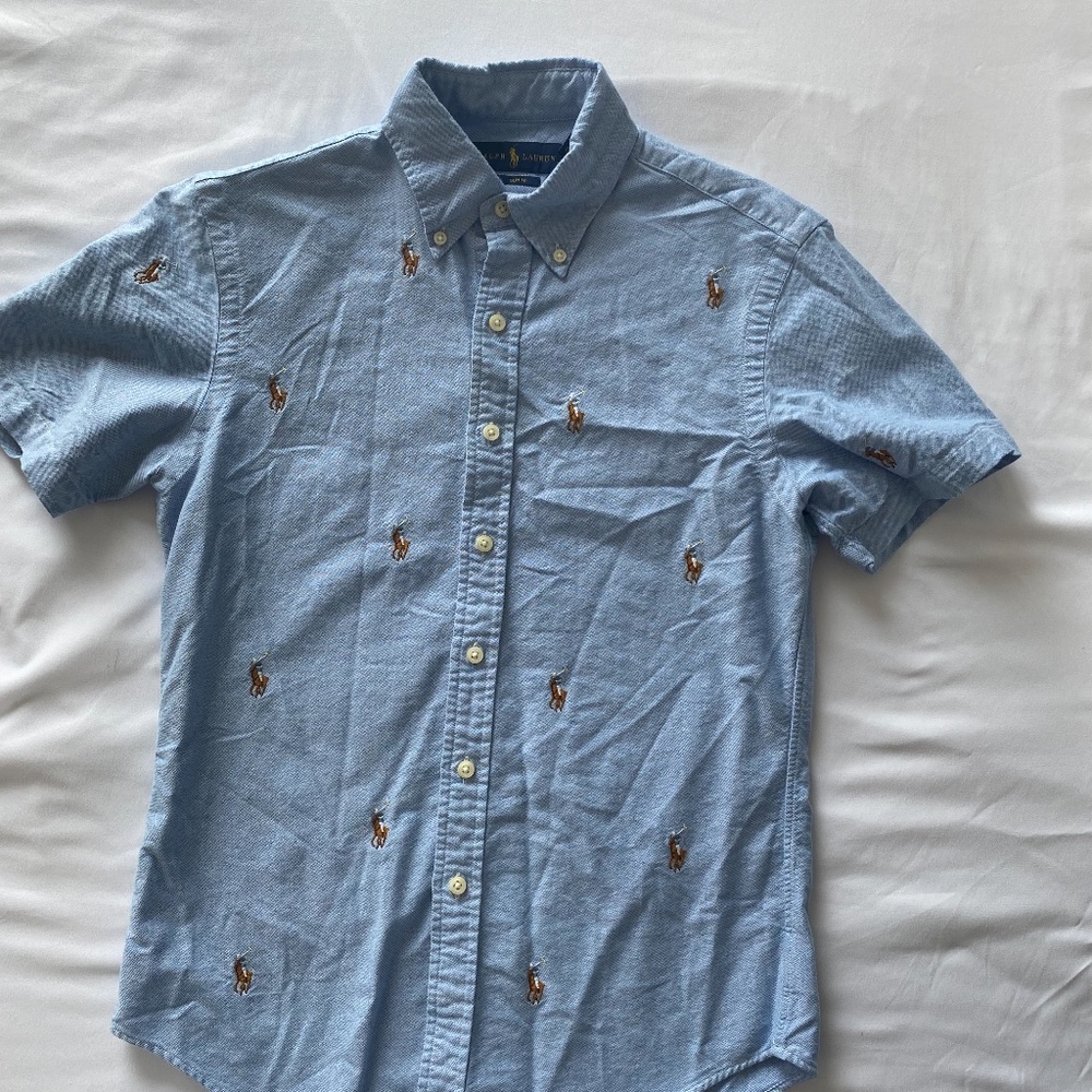 Short Sleeved Ralph Lauren Button Down